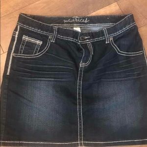 Maurice’s Jean skirt